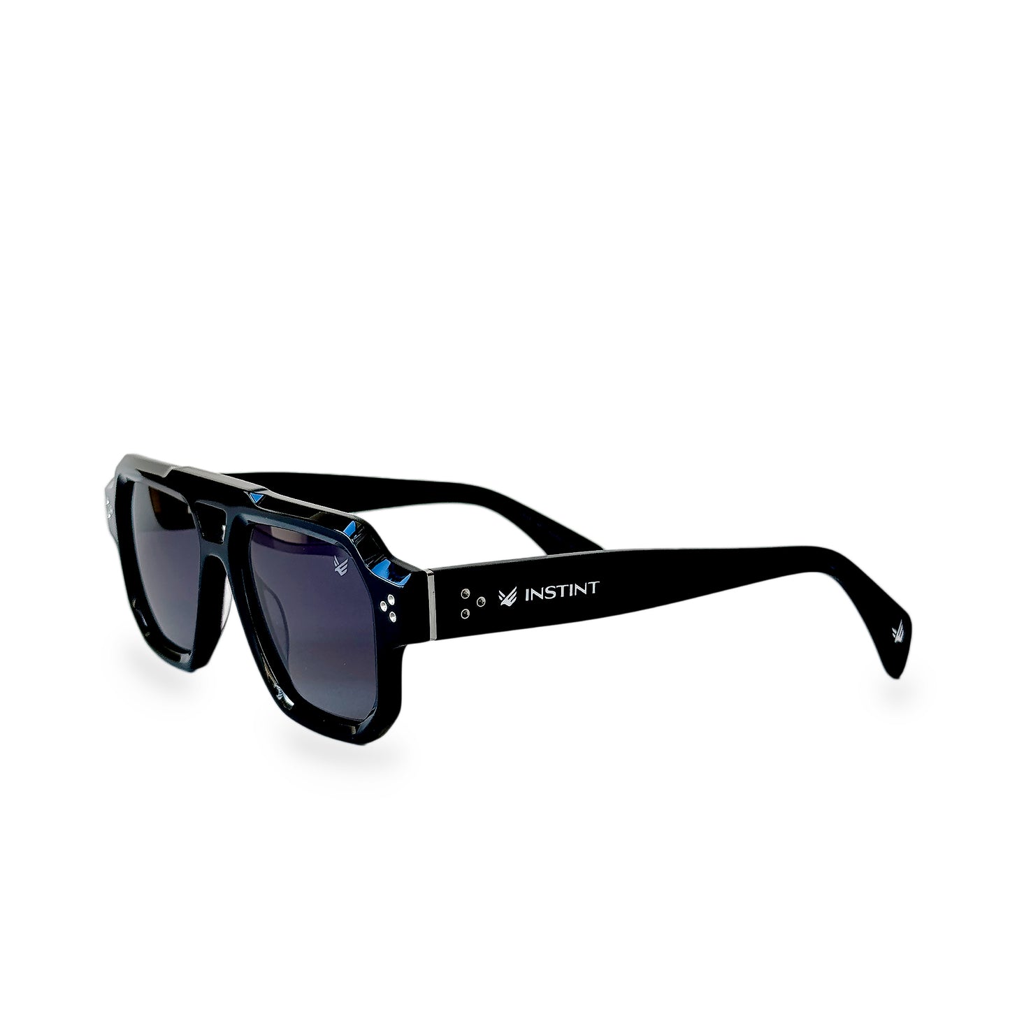 occhiali TAORMINA nero con montatura squadrata UV400