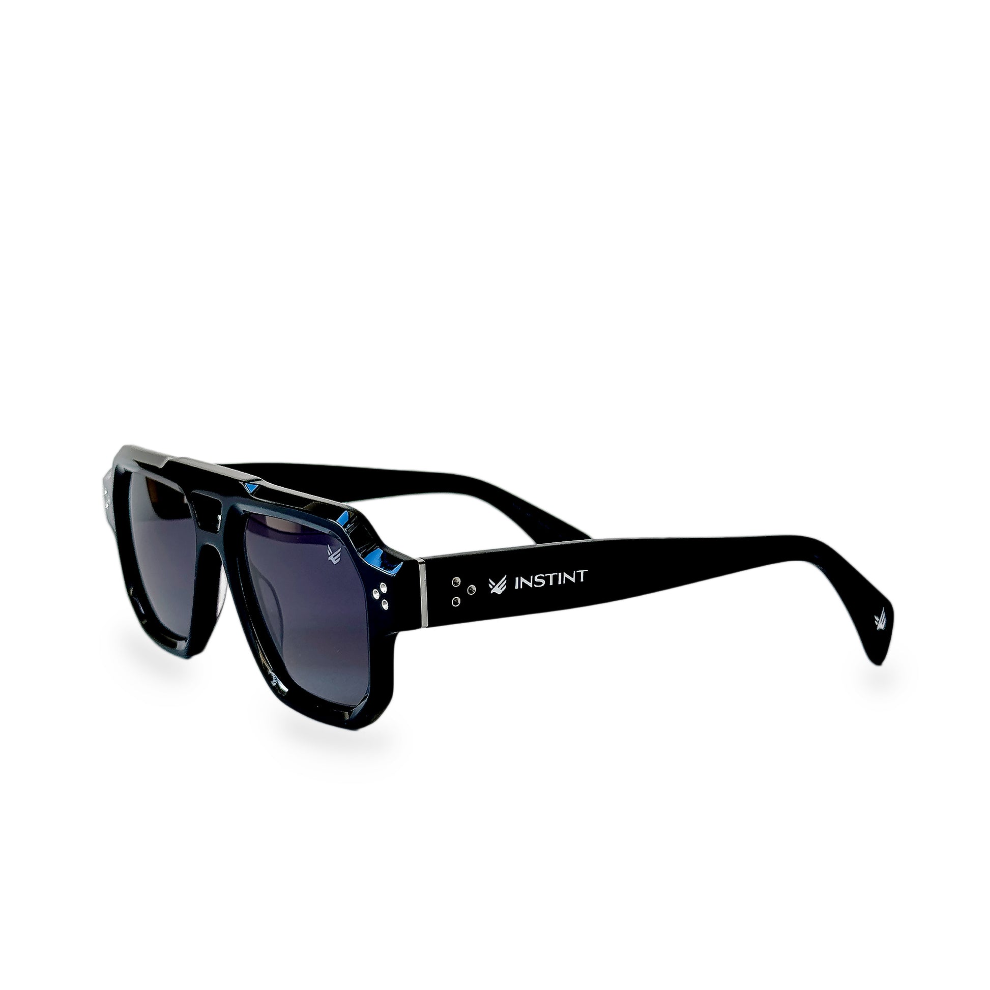 occhiali TAORMINA nero con montatura squadrata UV400